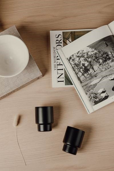 Obrázky: Sada 2ks rec. nerez hrnků VINGA 160ml, černá, Obrázek 5