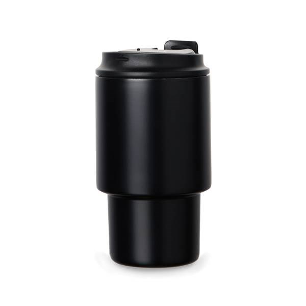 Obrázky: Termohrnek 350 ml recykl. nerez, černá, Obrázek 3