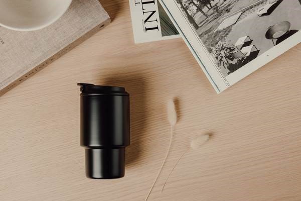 Obrázky: Termohrnek 350 ml recykl. nerez, černá, Obrázek 11