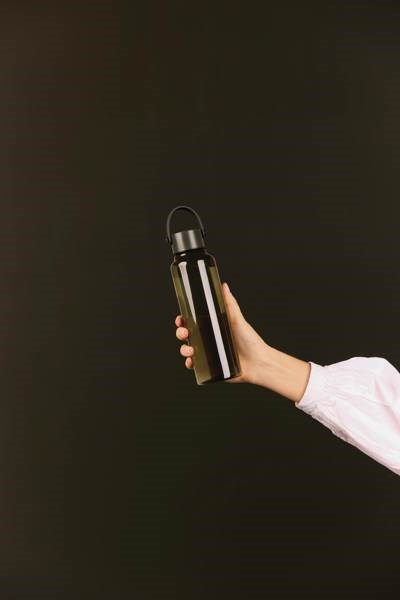 Obrázky: Transparentní zelená láhev na vodu z RPET 550 ml, Obrázek 6