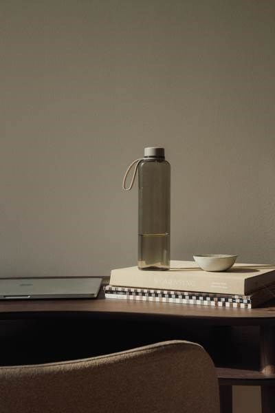 Obrázky: Transparent. béžová láhev na vodu 500 ml z RCS RPET, Obrázek 2