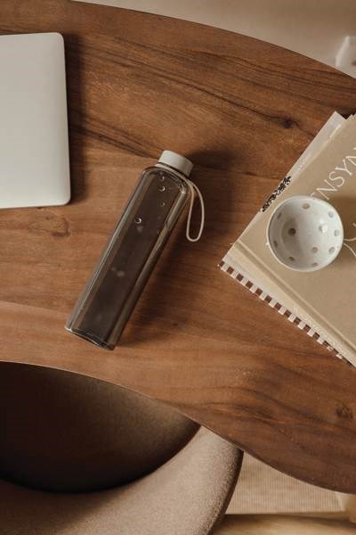 Obrázky: Transparent. béžová láhev na vodu 500 ml z RCS RPET, Obrázek 4