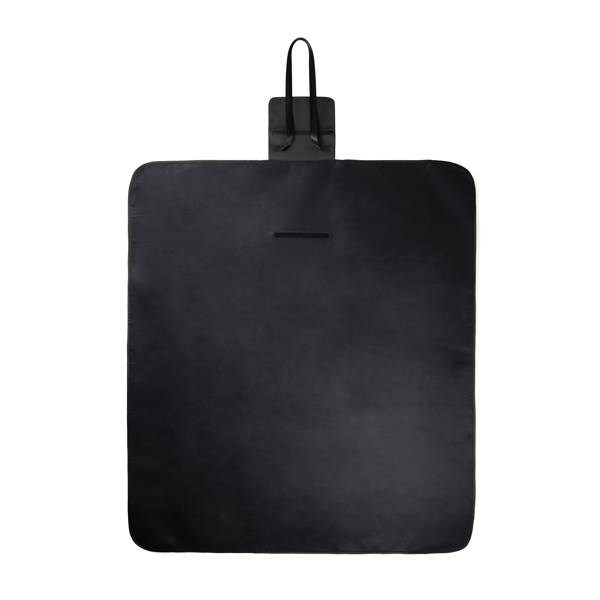 Obrázky: Černá pikniková deka s dlouhým popruhem, Obrázek 2