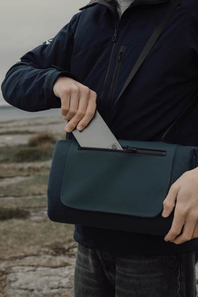 Obrázky: Nám. modrá pikniková deka s dlouhým popruhem, Obrázek 4