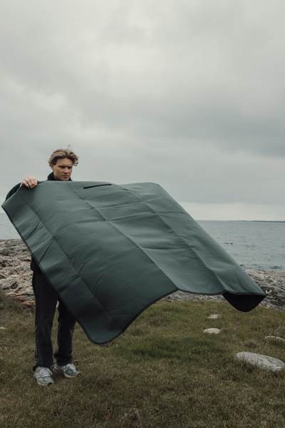 Obrázky: Zelená pikniková deka s dlouhým popruhem, Obrázek 5