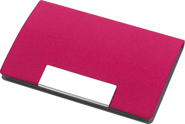 Obrázky: Tmavě růžový vizitkář s magnetickým uzávěrem