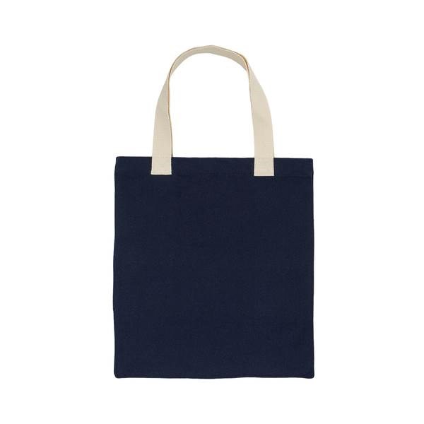 Obrázky: Tm.modrá taška z recykl. bavlny 340g s širokým dnem, Obrázek 3