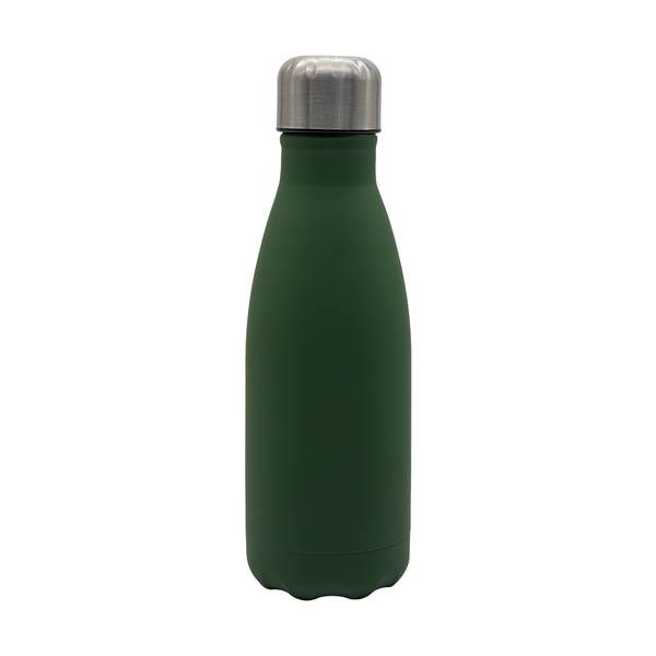 Obrázky: Tm.zelená pogum. láhev 500ml z nerez. oceli 500 ml