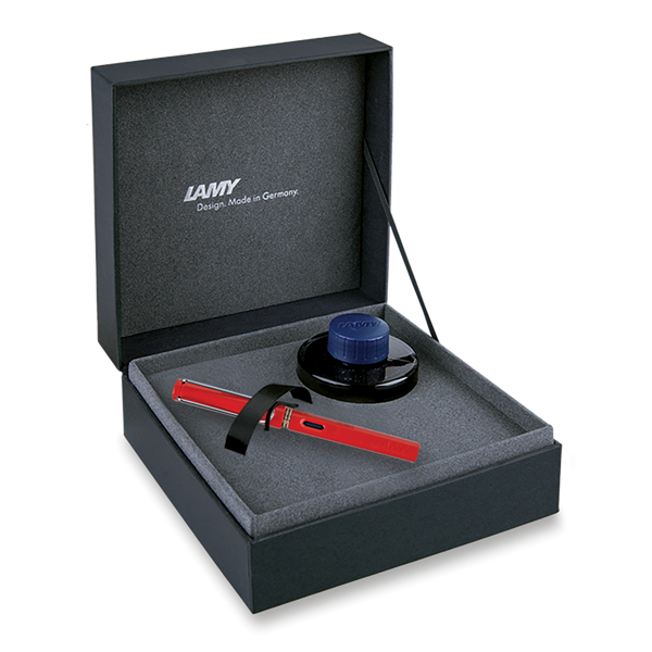 Obrázky: Plnicí pero LAMY safari shiny red + inkoust