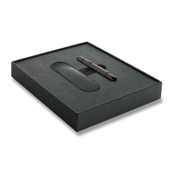 Obrázky: KP LAMY pico ruthenium PVD set+černé kož. pouzdro