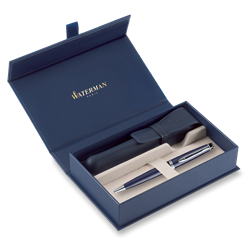 Obrázky: KP WATERMAN Expert Core Blue CT+modré kož. pouzdro