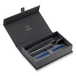 Obrázky: KP PARKER IM Blue Monochrome + černé PU pouzdro