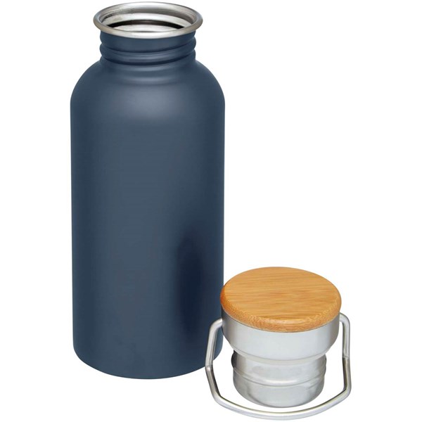 Obrázky: Nerezová sportovní láhev 550ml, modrá, Obrázek 2