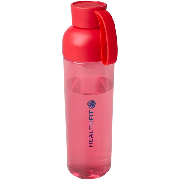 Obrázky: Červená 600ml RPET láhev na vodu. silik. poutko, Obrázek 6