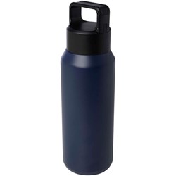 Obrázky: Nerez láhev na vodu 600ml, vakuov. izol., modrá
