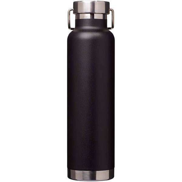 Obrázky: Nerez láhev 650ml , měď. vakuov. izol, černá, Obrázek 2