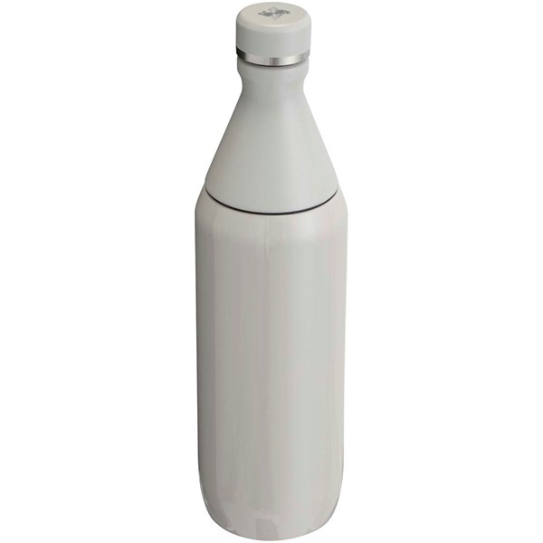 Obrázky: Láhev na vodu 600 ml, dvoudílné víko, šedá, Obrázek 3