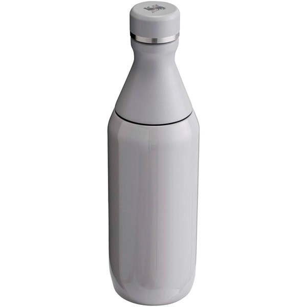 Obrázky: Láhev na vodu 350 ml, dvoudílné víko, šedá, Obrázek 3