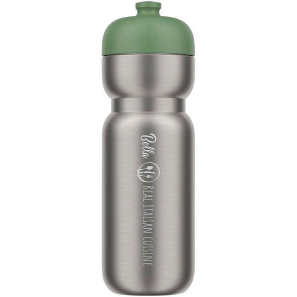 Obrázky: Sportovní nerez termoláhev 800ml, zelené doplňky, Obrázek 2