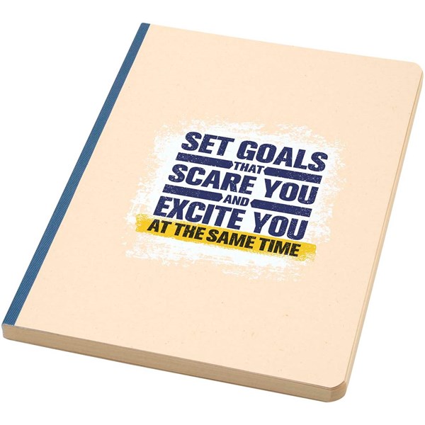 Obrázky: Zápisník A5 s měkkou obálkou RPET, modrá, Obrázek 6