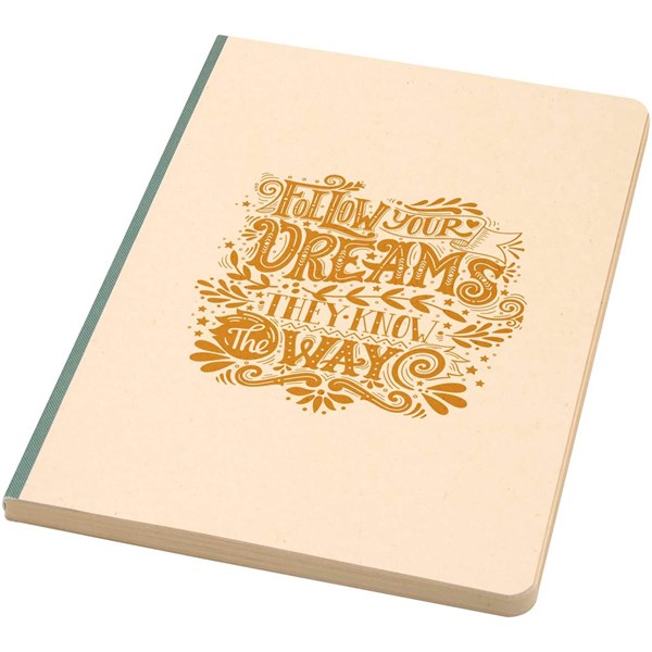 Obrázky: Zápisník A5 s měkkou obálkou RPET, zelená, Obrázek 6