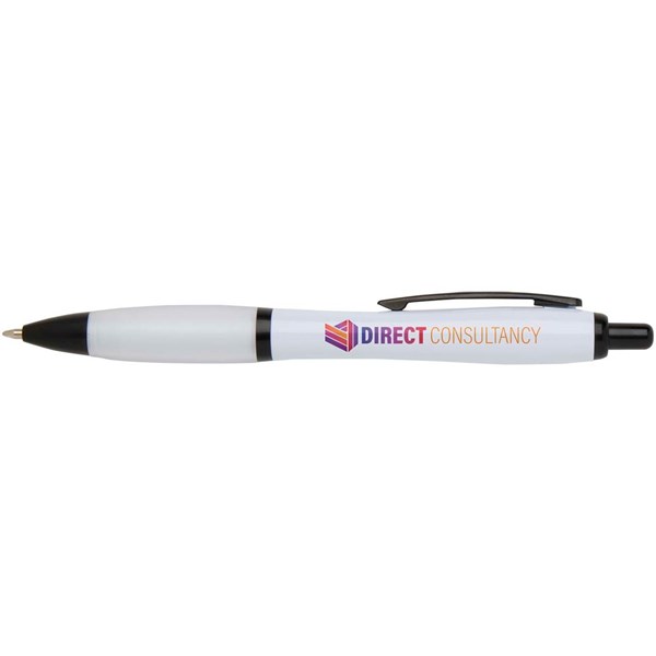 Obrázky: Bílé kul. pero z rec.plastu,černé doplňky, ČN, Obrázek 5