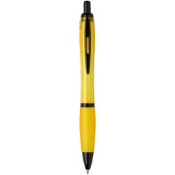 Obrázky: Žluté kul. pero z rec.plastu,černé doplňky, ČN