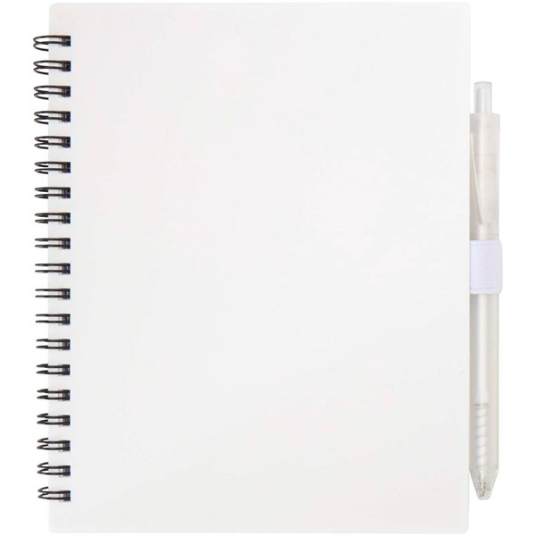 Obrázky: Bílá sada zápisníku 14x17,8cm a plast. pera s MN, Obrázek 5