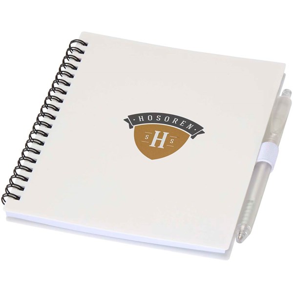 Obrázky: Bílá sada zápisníku 14x17,8cm a plast. pera s MN, Obrázek 8