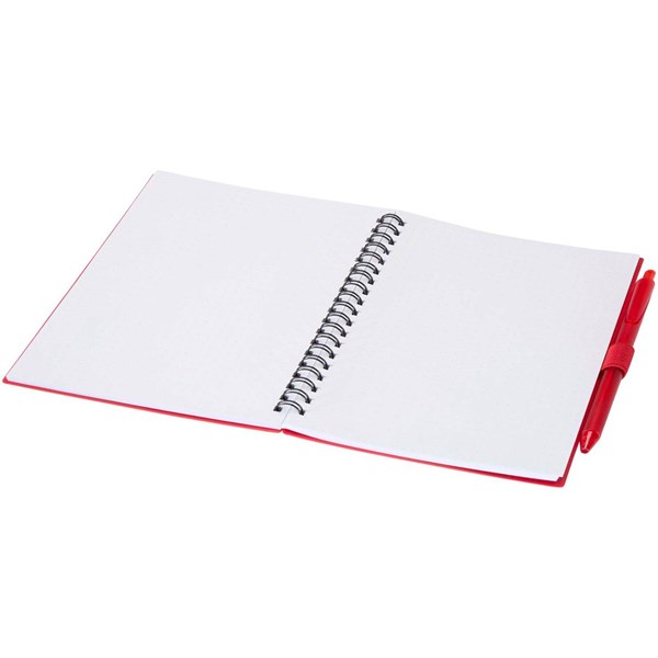Obrázky: Červená sada zápisníku 14x17,8cm a plast. pera s MN, Obrázek 4