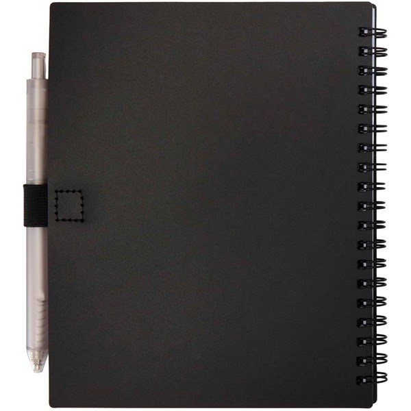 Obrázky: Černá sada zápisníku 14x17,8cm a plast. pera s MN, Obrázek 2