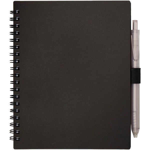 Obrázky: Černá sada zápisníku 14x17,8cm a plast. pera s MN, Obrázek 5