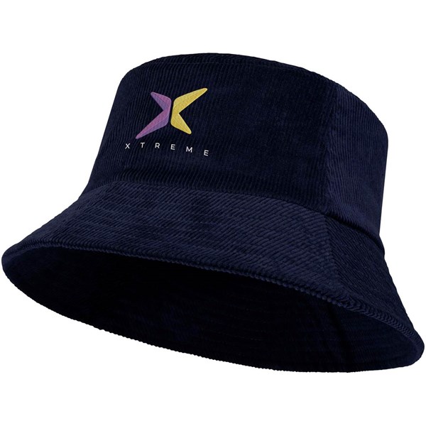 Obrázky: Recykl. manšestrový sluneční klobouk, nám. modrá, Obrázek 3