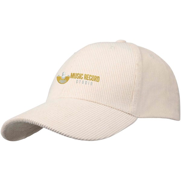 Obrázky: 6panel. manšestrová recykl. kšiltovka, přírodní, Obrázek 3