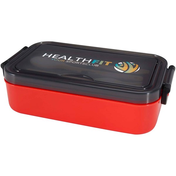 Obrázky: Sada obědového boxu a příborů, červená, Obrázek 2