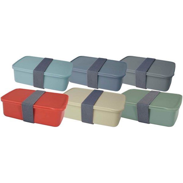 Obrázky: Box na jídlo 800 ml s elast. páskem, oranžová, Obrázek 4