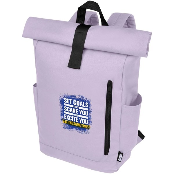 Obrázky: Sv. fialový GRS RPET voděodolný batoh 18 l, Obrázek 8