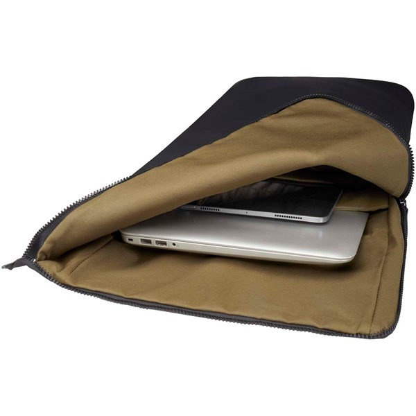 Obrázky: Černý recyklovaný rolovací batoh 12L na notebook, Obrázek 6