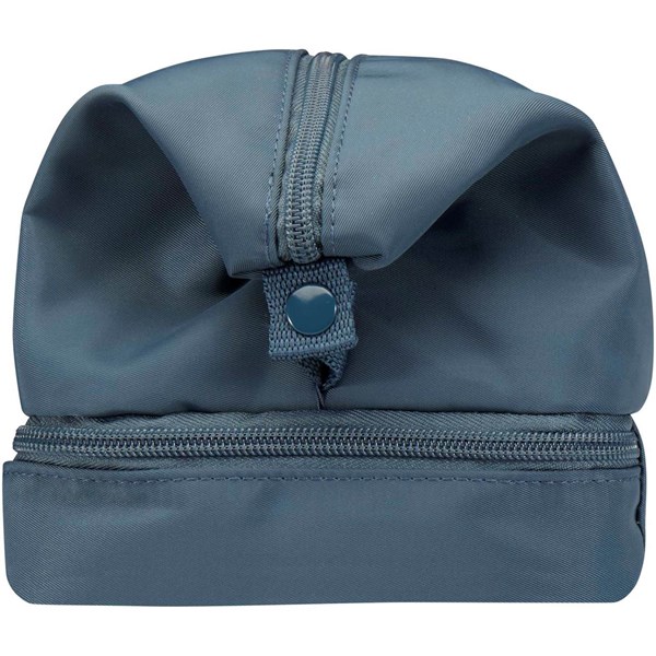 Obrázky: Šedo modrá toaletní taška z rec. mat. o objemu 6L, Obrázek 8