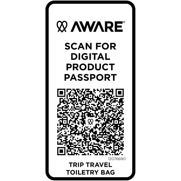 Obrázky: Černá toaletní taška z rec. materiálu o objemu 6L, Obrázek 5