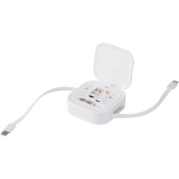 Obrázky: Bílý rolovací datový a 100W rychlonab. kabel 5 v 1, Obrázek 7