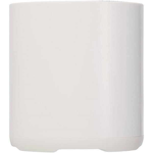 Obrázky: Bílý 3W bezdrátový reproduktor z recykl. plastu, Obrázek 2