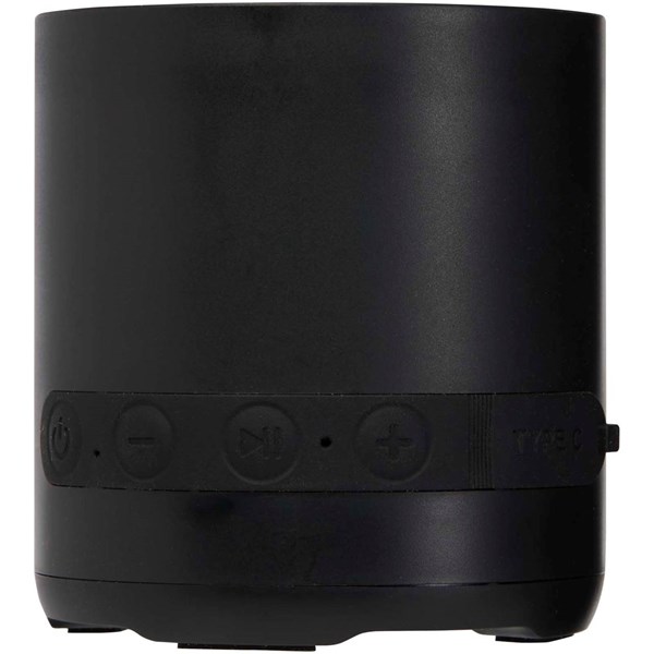 Obrázky: Černý 3W bezdrátový reproduktor z recykl. plastu, Obrázek 7