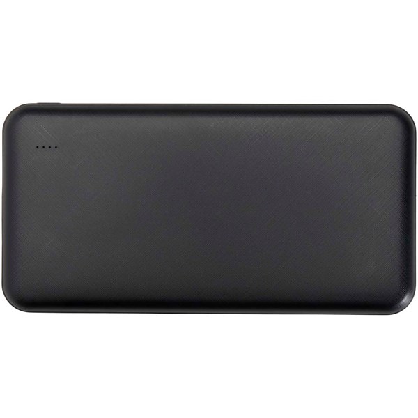 Obrázky: Černá powerbanka z recykl. plastu 10 000 mAh 10 W, Obrázek 7