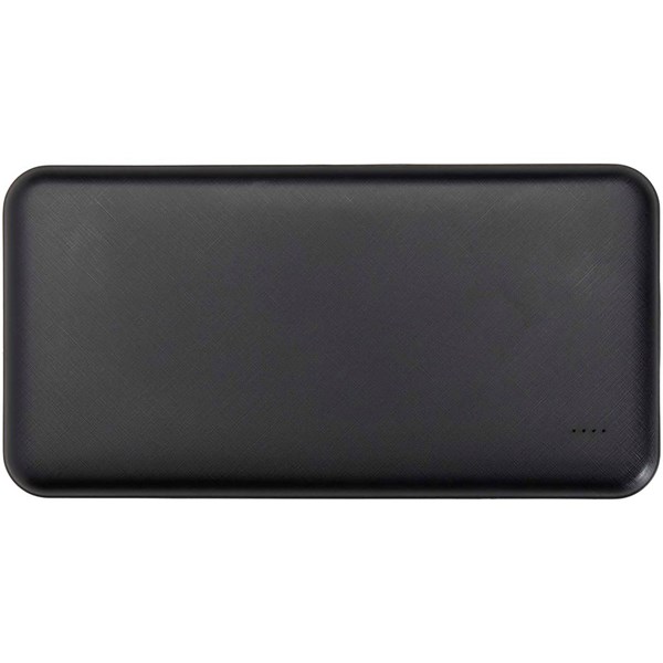 Obrázky: Černá powerbanka z recykl. plastu 10 000 mAh 10 W, Obrázek 8