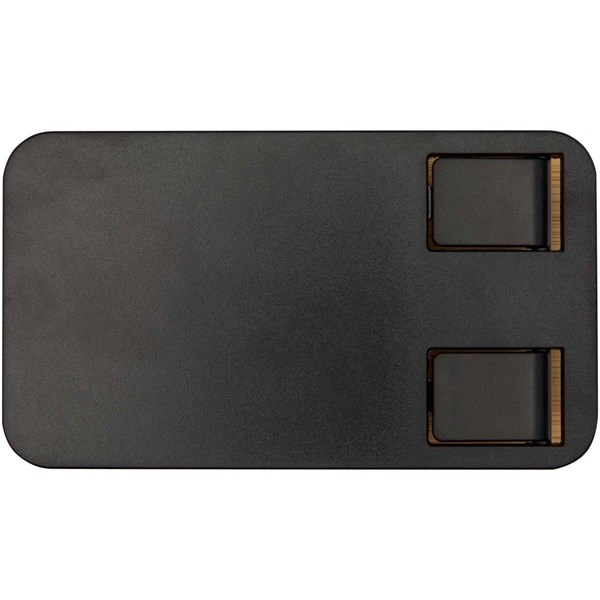 Obrázky: Černý skládací stojan na telefon z plastu a bambusu, Obrázek 3