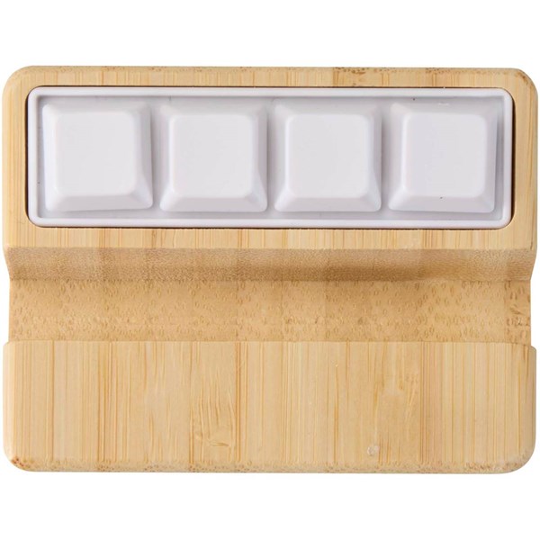 Obrázky: Stojan na telefon z bambusu a bílá antistres.hračka, Obrázek 5