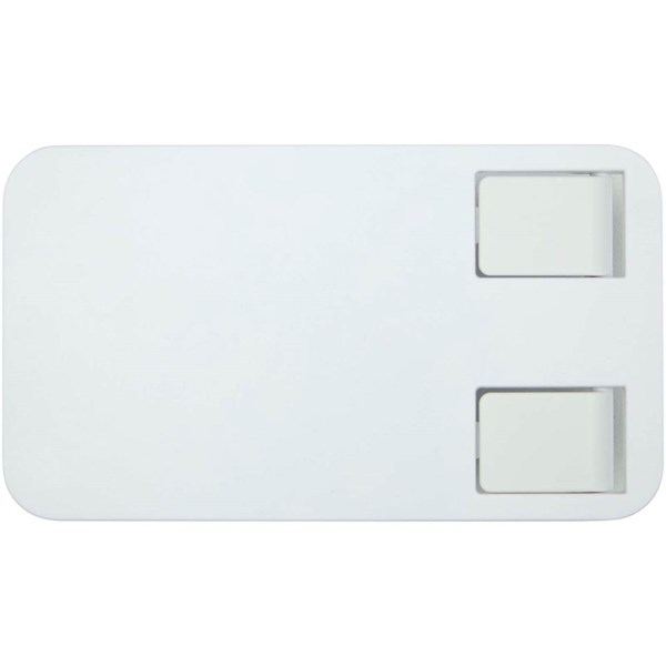 Obrázky: Skládací držák na telefon z rec.plastu, bílý, Obrázek 3