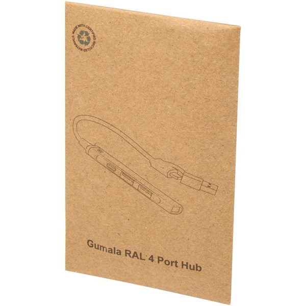 Obrázky: 4portový USB-A a Type-C hub z recyklovaného hliníku, Obrázek 8