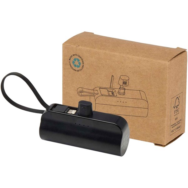 Obrázky: Černá stojánková powerbanka 5000 mAh 10W, Obrázek 5